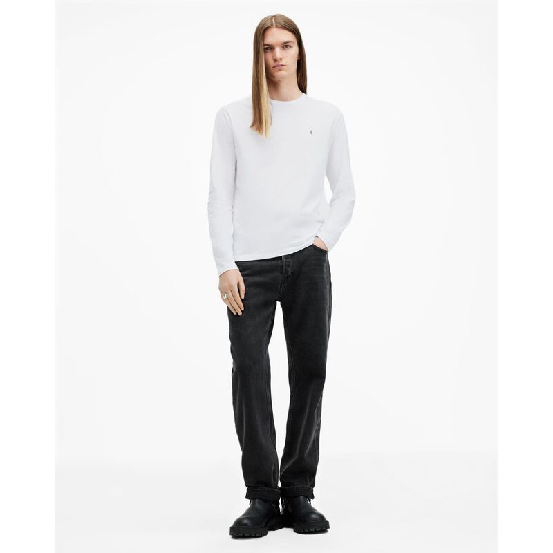 AllSaints Brace Brushed Cotton Long Sleeve T-Shirt image number 7